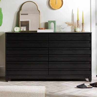 Modern Solid Wood Dresser Target, Real Wood Dressers Black