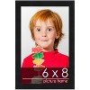 PosterPalooza | Photo Size Minimalist Black Picture Frame - UV Acrylic, Foam Board Backing, Hanging Hardware - 2 of 4