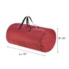 Hastings Home Zippered Canvas Christmas Tree Storage Bag - 12', Red - 4 of 4