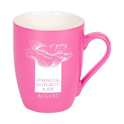 Elanze Designs Strength Integrity And Joy Princess Pink 10 ounce New Bone China Coffee Cup Mug