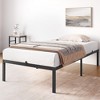 Bed Frame, No Box Spring Needed, Low Profile Heavy-Duty Metal Platform with Sturdy Steel Slats, Noise-Free, Easy Assembly, Black - 3 of 4