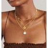Summit Adventure Gold Layered Necklace Set, Dainty Stackable Seashell & Pearl Choker for Women, Waterproof Jewelry Gift - 2 of 4