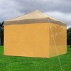 Instahibit Universal Removable Privacy Sidewall Fit 10ft Outdoor Pop up Canopy Tent Instant Camping Sun Shade 1Pack Orange - 4 of 4