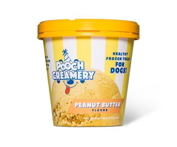 Pooch Creamery Peanut Butter Flavor Frozen Treat For Dogs - 5.25oz