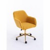 NicBex Adjustable Office Chair with Gold Metal Legs,Comfort Computer Chair,Swivel Upholstered Desk Chair for Adult, Student - 4 of 4