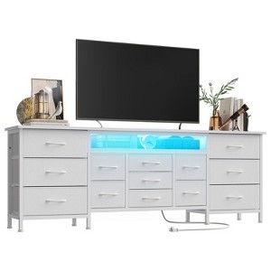 70 Inch Long Dresser TV Stand for 65, 75, 80 Inch TV, Wide 13 Chest of Fabric Drawers Dresser, Large Entertainment Center for Bedroom - 1 of 4