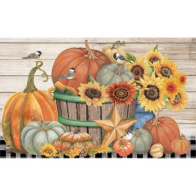 Briarwood Lane Fall Doormat 30x18 Indoor Outdoor Bountiful Bushel For Fall Doormat