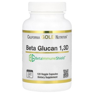 California Gold Nutrition Beta Glucan from Algae 1,3D, 120 Veggie Capsules (125 mg Per Capsule) - 1 of 4