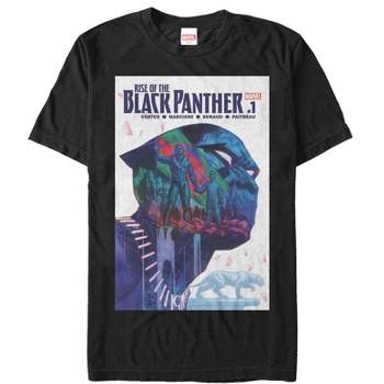 Men's Marvel Black Panther Rise of Comic Book Cover T-Shirt