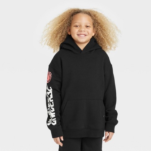 Boys Trust the Universe Graphic Hooded Sweatshirt art class Black XS