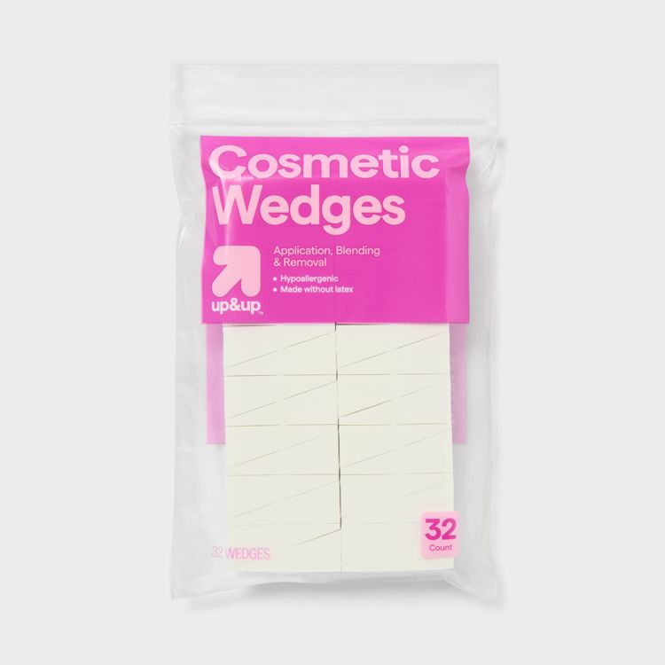 Latex Free Foam Cosmetic Wedges - White - 32ct - up&#38;up&#8482;, 1 of 4