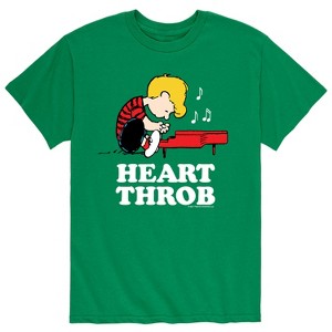 Men's - Peanuts - Heart Throb Short Sleeve Graphic T-Shirt - 1 of 4