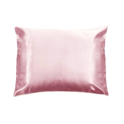Morning Glamour Standard Satin Solid Pillowcase Pink