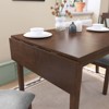 VisioGear Extendable Dining Table, Folding Kitchen Table, Space-Saving Dinner Table for Living Room, Kitchen, Brown, 45.67"*29.5"*30.1" - 4 of 4