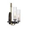 Savoy House Kearney 2 - Light Wall Light in  Vintage Black/Warm Brass - 3 of 3