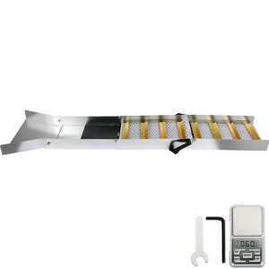 VEVOR Folding Aluminum Alloy Sluice Box, Compact 50" Sluice Boxes for Gold, Lightweight Gold Sluice Equipment, Portable Sluice Boxes ,Silver - 1 of 4