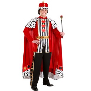 HalloweenCostumes.com Premium King of Hearts Costume for Adult's - 1 of 4