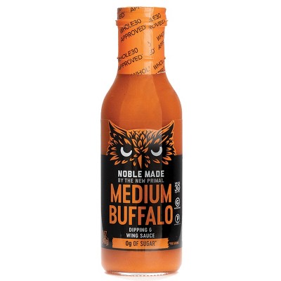 Noble Made by The New Primal Medium Buffalo Sauce - 12oz