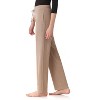 Rekucci Women’s Soft Knit Straight Leg Loungewear Pants with Pockets – Mid-Rise, Drawstring Waist, Relaxed Fit - 2 of 3