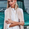 sanctuaire Semi Precious White Howlite Chain Link Y Statement Necklace Gold - 3 of 3