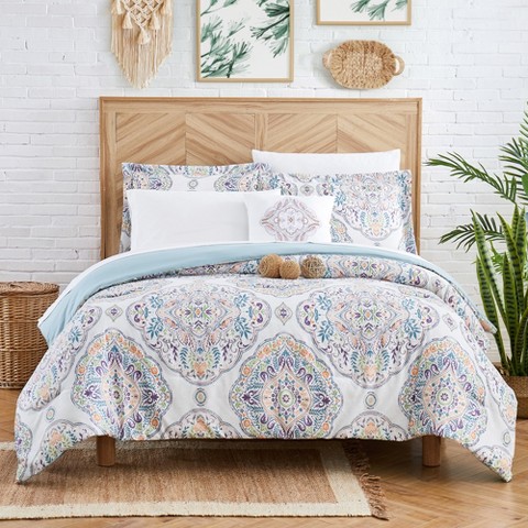 Modern Threads 8-pc Castell Reversible Printed Comforter Bedding Set, Cal King