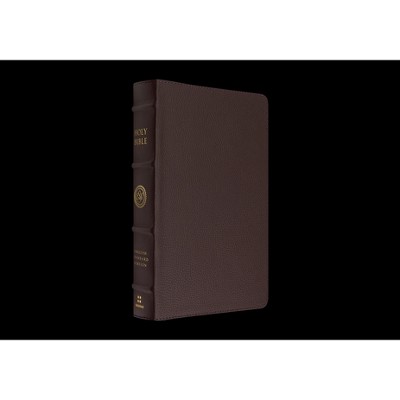 ESV Heirloom Bible, Veritas: Single Column Edition (Calfskin, Mahogany) - (Leather Bound)
