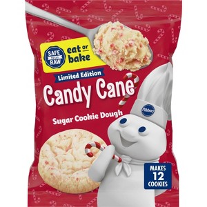 Pillsbury Candy Cane Sugar Cookie Dough - 14ct/12ct - 1 of 4