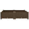 vidaXL Raised Bed 31.5"x31.5"x9.1" Polypropylene - 3 of 4