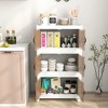 Costway 60 Gallon Storage Bins 3-Tier Stackable Storage Boxes with Lid Lockable Casters - 4 of 4