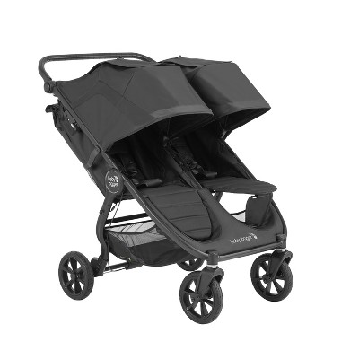 Jet Black All-Terrain Double Bassinet Stroller