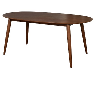 Walnut dining deals table oval