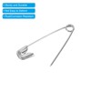 Unique Bargains Metal DIY Blankets Crafts Brooch Making Home Sewing Nickle Plated Safety Pins 200 Pcs - 4 of 4