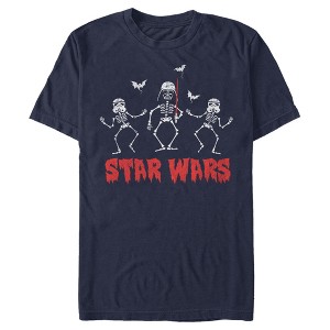 Men's Star Wars Halloween Vader Skeletons T-Shirt - 1 of 4
