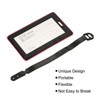 Unique Bargains PVC Durable Lightweight Backpack Travel ID Card Luggage Tag 3 Pcs - 3 of 4