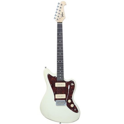 Monoprice Offset OS30 DLX Electric Guitar with Gig Bag, 6 String, Soapbar Pickups, Basswood Body, Maple Neck - Indio Series