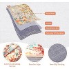 Washable Floral Medallion Print Area Rug, Non-Slip, Low Pile, Boho Vintage Accent Rug for Living Room, Bedroom, Office, Dining Room. - 4 of 4
