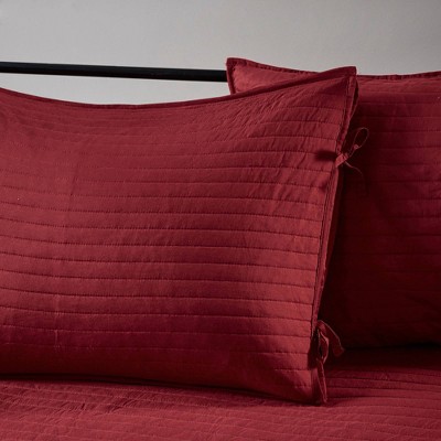 Red and Black Plaid Reversible Daybed Cover Set