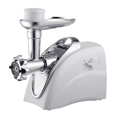 Brentwood 400 Watt Electric Meat Grinder and Sausage Stuffer in White