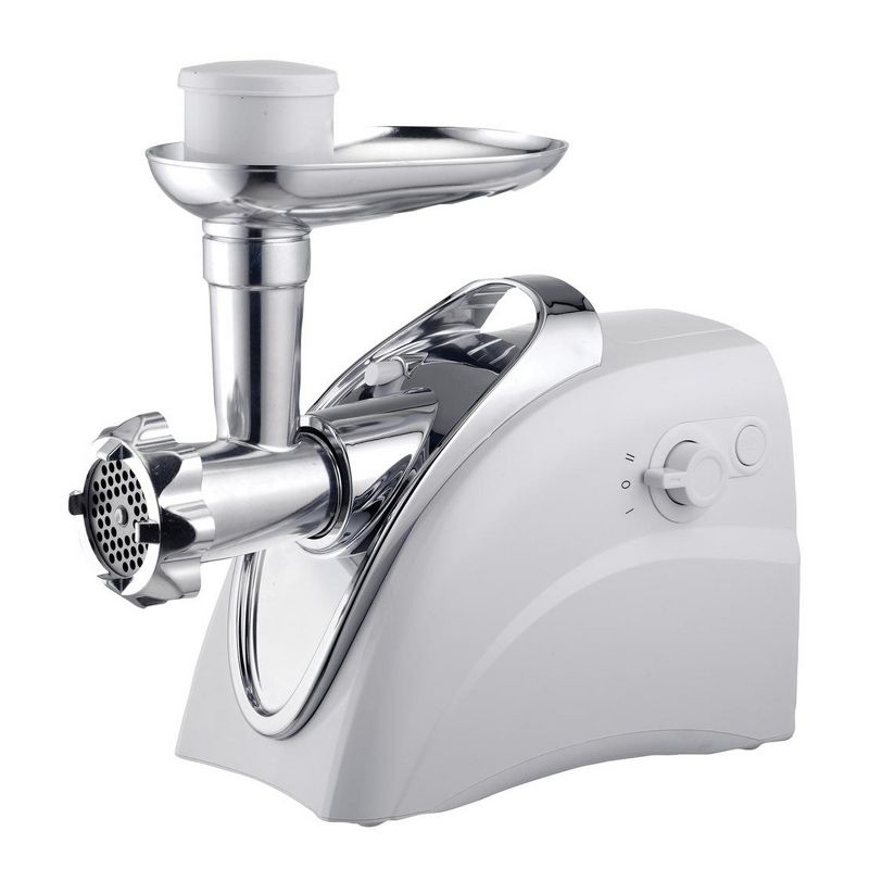Brentwood 400 Watt Electric Meat Grinder and Sausage Stuffer in White, 1 of 6