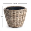 Plum & Post Woven Dry Basket Planter 26.75" - 4 of 4