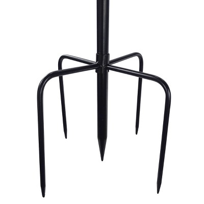 Bronze Sunflower Iron Garden Wind Spinner Stake, 85" Tall