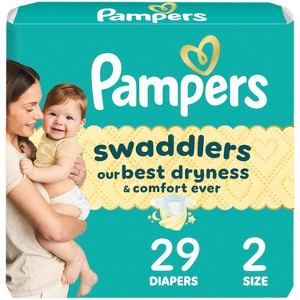 Pampers Swaddlers Sensitive Disposable Diapers - (Select Size and Count) - 1 of 4