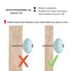 Unique Bargains DIY Furniture Cabinet Ceramic Vintage Round Pull Knob 4 Pcs - 2 of 4