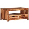 vidaXL Coffee Table Light Brown Solid Acacia Wood - 2 of 4