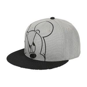 Mickey Peekaboo Embroidery And Sublimation Heather Gray Cotton B15 Snapback - 1 of 4