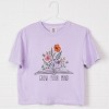 Simply Sage Market Grow Your Mind Floral Boxy Crop Top - 3 of 4