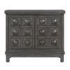 Epinay Traditional Carved Cabinet: Magnetic Closure, Fixed Shelf, Rubberwood Frame - Powell - 3 of 4