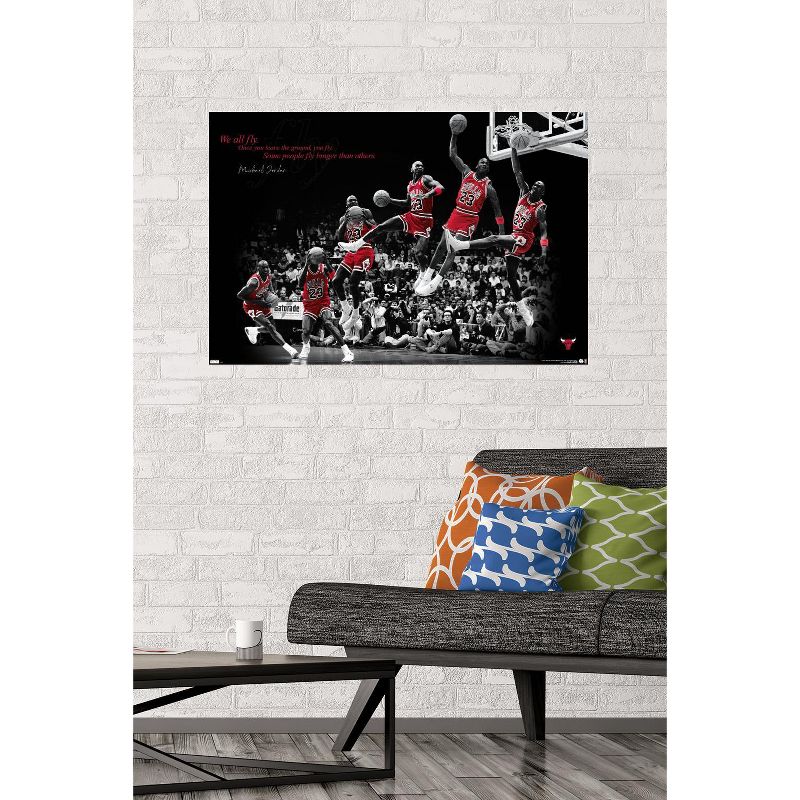 Trends International Michael Jordan - Fly Unframed Wall Poster Prints, 2 of 7