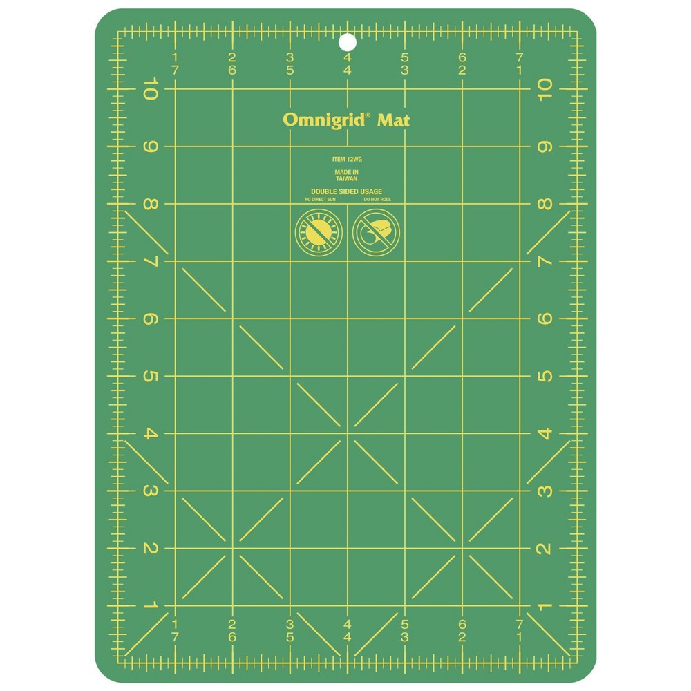 Photos - Accessory Omnigrid 8" x 11" Cutting Mat: Vinyl Craft Mat for Sewing & Rotary Cutting, Green, 9.4" x 11.8"