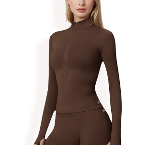 Anna-Kaci Active Women's Long Sleeve Zip-Up Activewear Jacket - 1 of 4